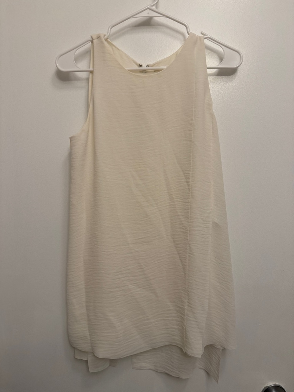 COS Cream Sleeveless Chiffon Tunic